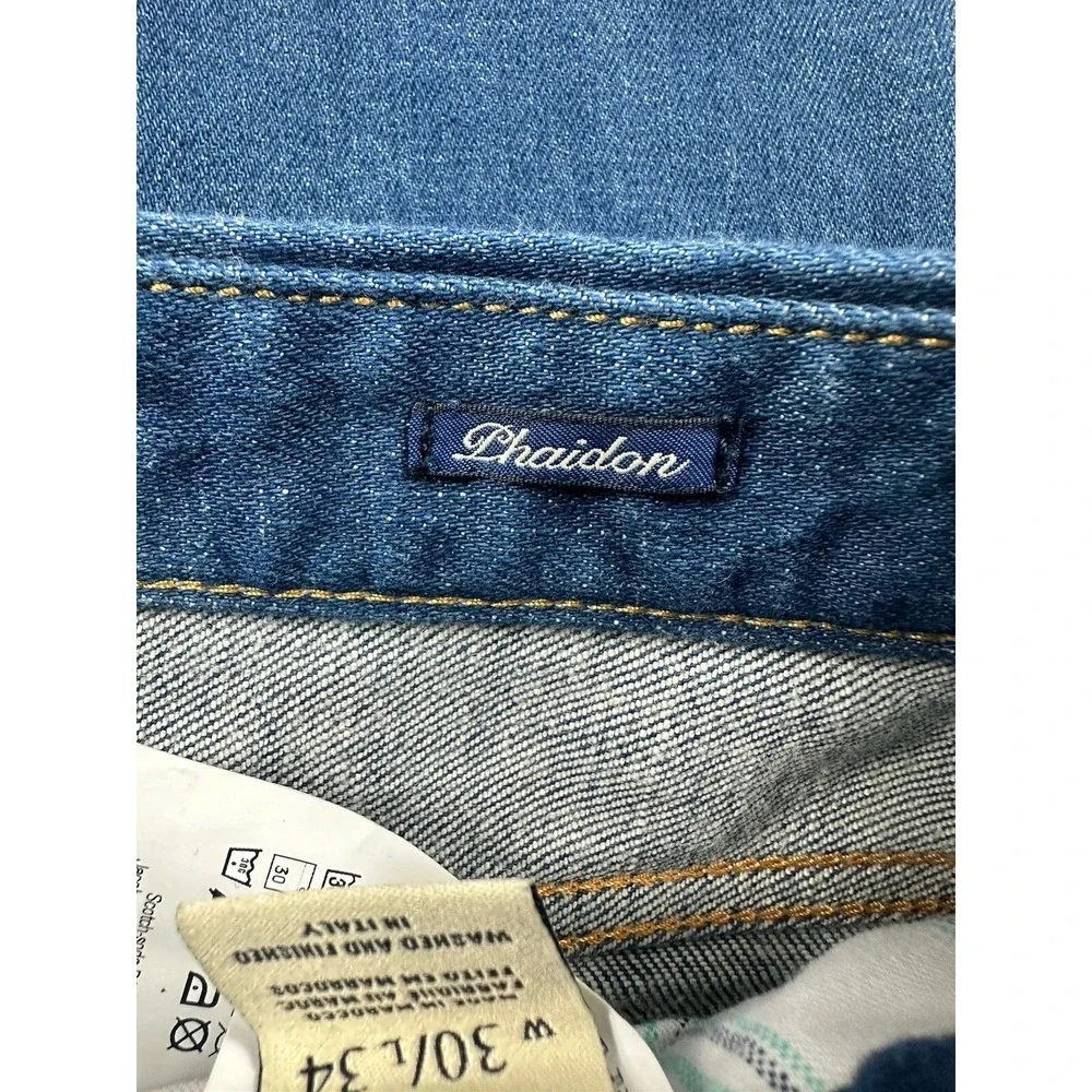 Scotch & Soda Phaidon Skinny Jeans Mens 30x34 Blue Button Fly Amsterdams Blauw